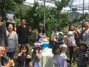 山梨県 さくらんぼ狩り 宮本農園 風景写真